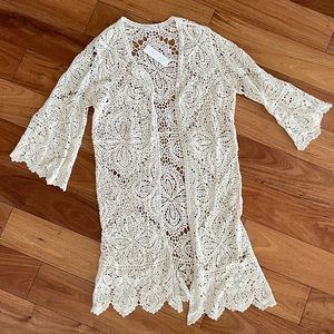 Bluivy crochet lace cardigan - new with tags!
